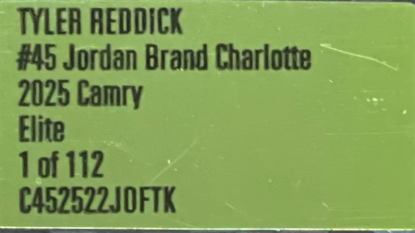 Tyler Reddick #45 Jordan Brand Charlotte 2025 Camry ELITE 1:24 1/112 DIN 34