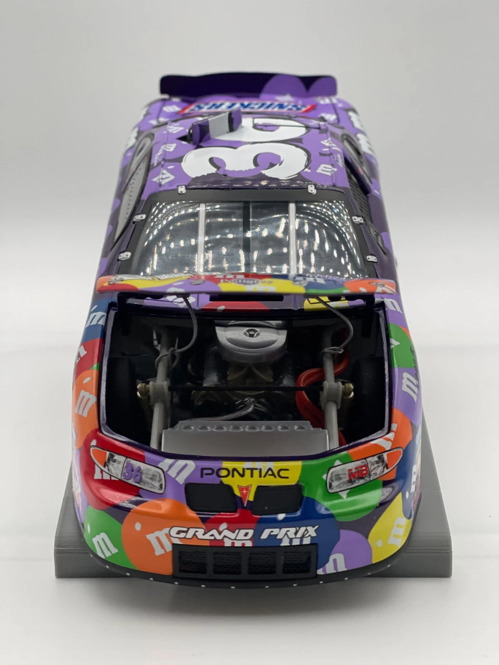 Ken Schrader #36 M&M’s Purple Color Vote Winner 2002 Grand Prix Team Caliber - original photograph 3