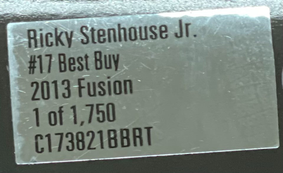 Ricky Stenhouse Jr. #17 Best Buy 2013 Fusion Track Auto 1:24 NASCAR 1/1750