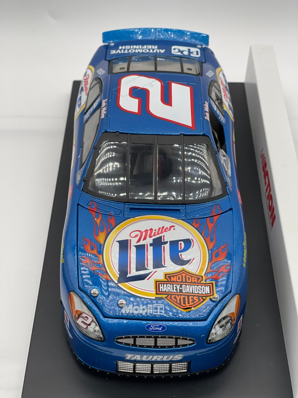 Rusty Wallace #2 Miller Lite Harley Davidson 2000 Taurus Clear Window