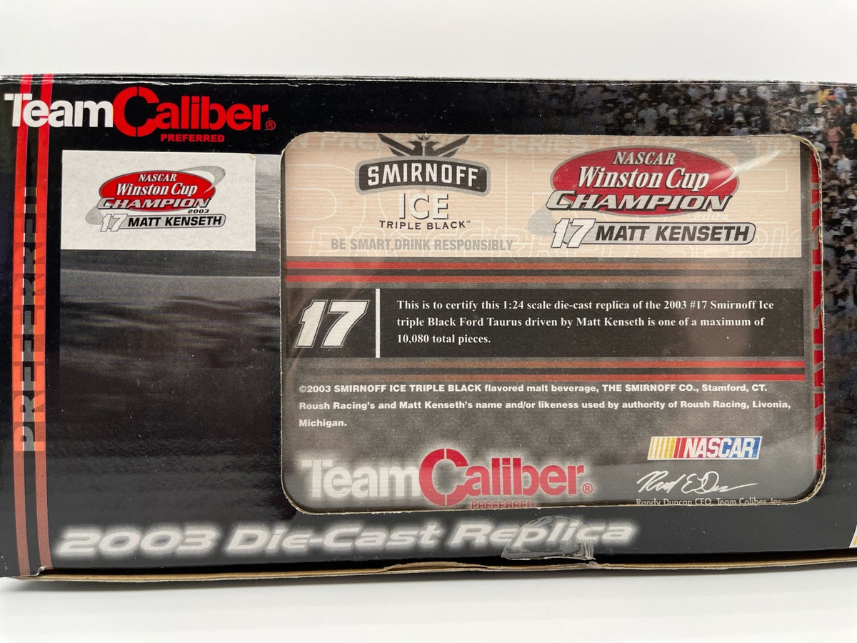 Matt Kenseth #17 Smirnoff Ice Triple Black 2003 Taurus Winston Cup Champion 1:24 - original photograph 8
