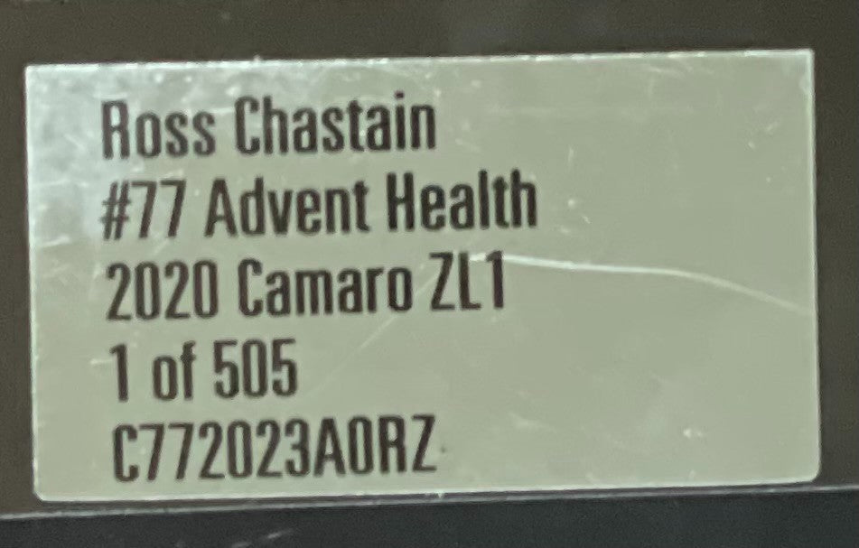 Ross Chastain #77 Advent Health 2020 Camaro ZL1 1:24 NASCAR 1/505 DIN 224