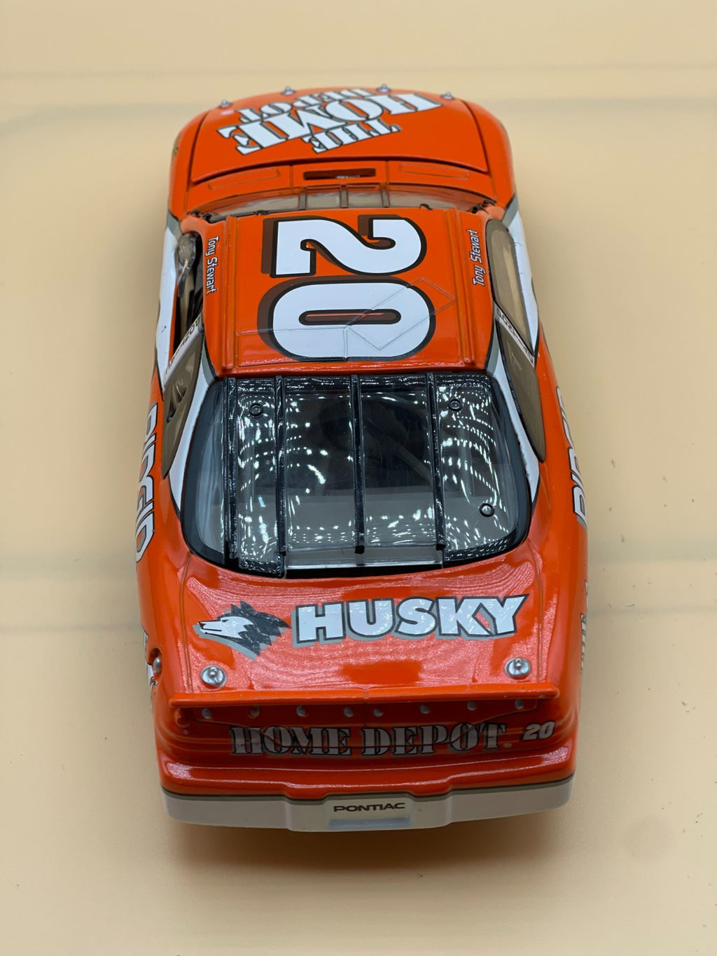 Tony Stewart #20 Home Depot 1999 Pontiac Clear Window Bank 1:24 NASCAR Diecast - original photograph 6