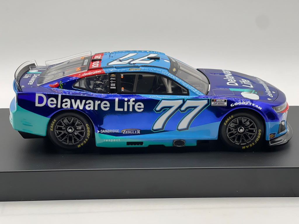 Carson Hocevar #77 Delaware Life 2025 Camaro Color Chrome 1:24 1/144 DIN 141