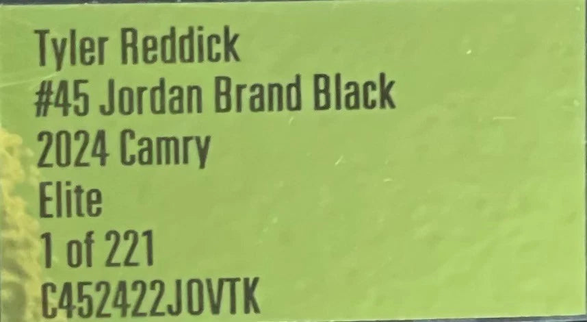 Tyler Reddick #45 Jordan Brand Black 2024 Camry ELITE 1:24 1/221 DIN 198 - original photograph 9
