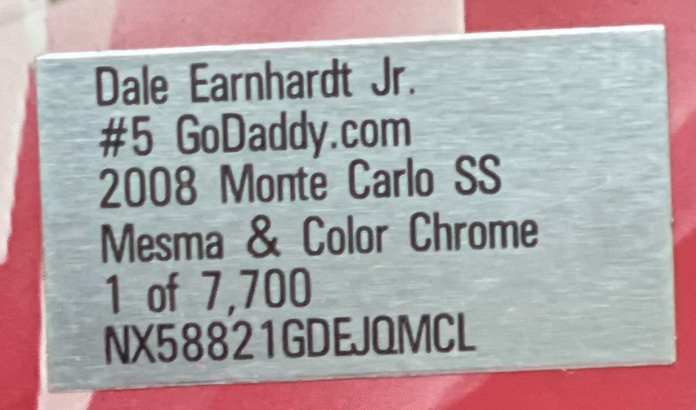 Dale Earnhardt Jr. #5 GoDaddy.com 2008 Monte Carlo SS Mesma Color Chrome 1:24