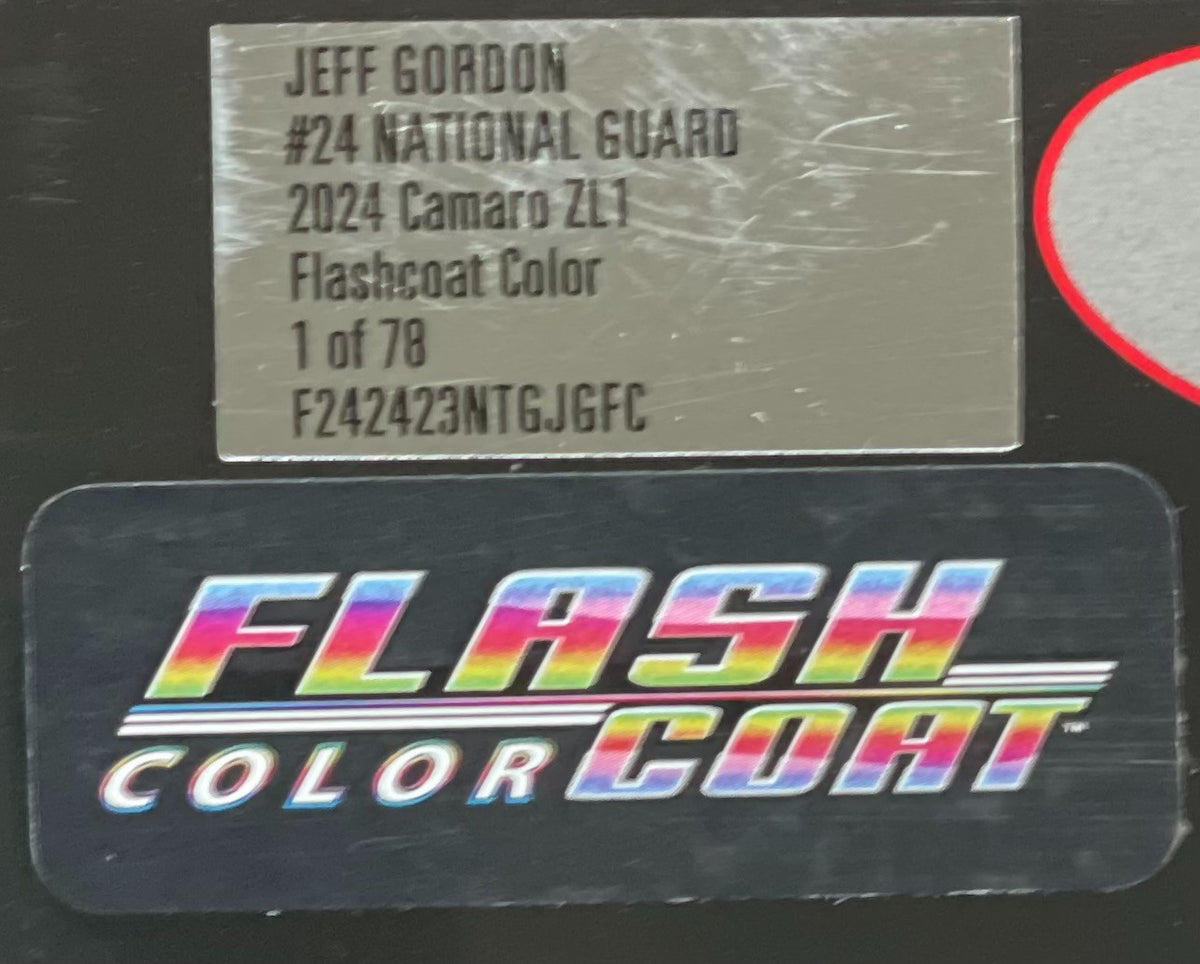 Jeff Gordon #24 National Guard 2024 Camaro ZL1 Flashcoat Color 1:24 1/78 DIN 56