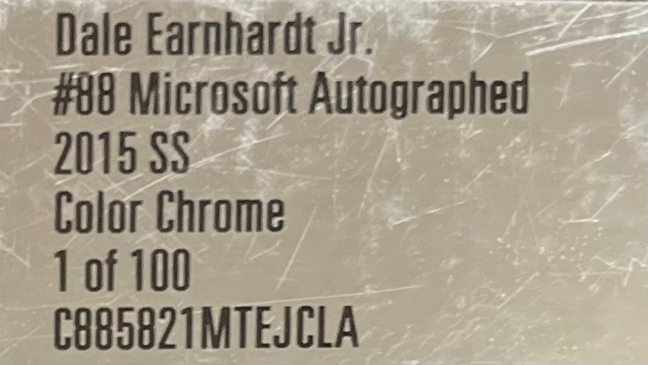 Dale Earnhardt Jr. #88 Microsoft 2015 SS Color Chrome Auto 1:24 1/100 NASCAR Diecast