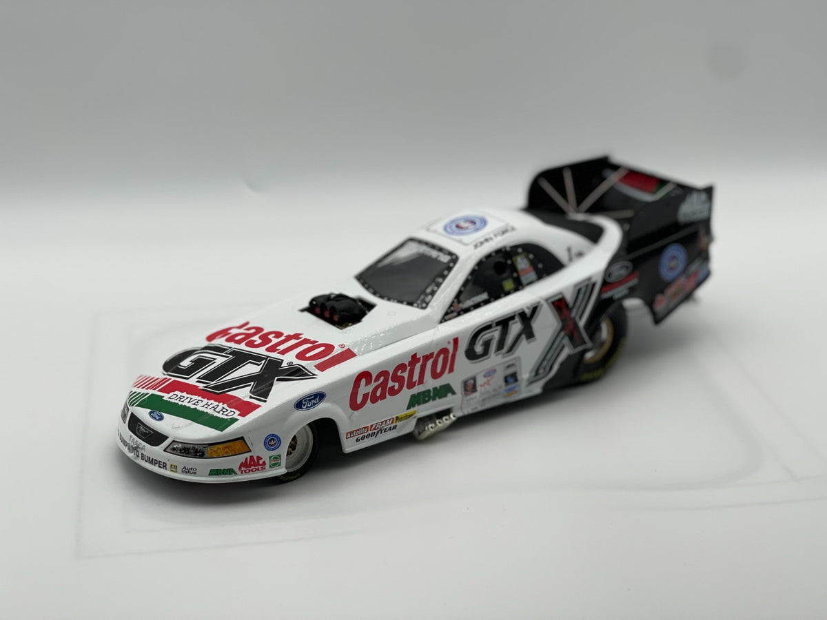 John Force Castrol GTX 2001 Mustang Funny Car Diecast