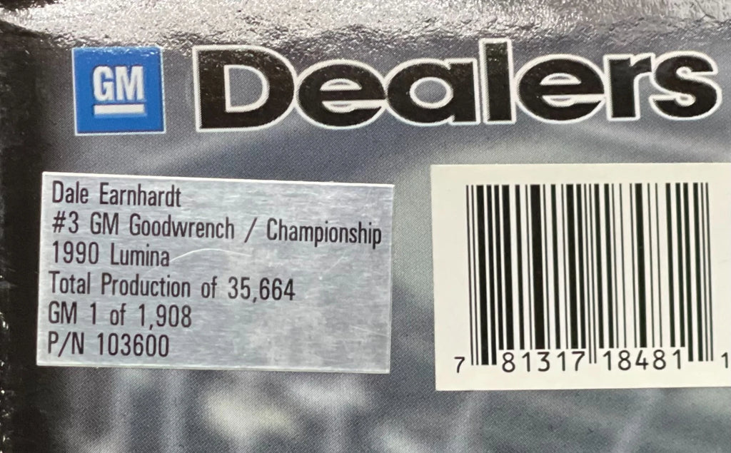 Dale Earnhardt #3 GM Goodwrench 1990 Lumina 4X Champion 1:24 NASCAR - original photograph 11