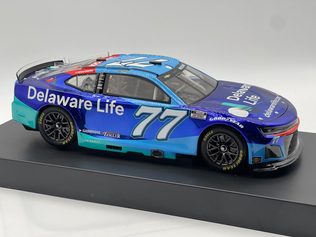 Carson Hocevar #77 Delaware Life 2025 Camaro Color Chrome 1:24 1/144 DIN 141