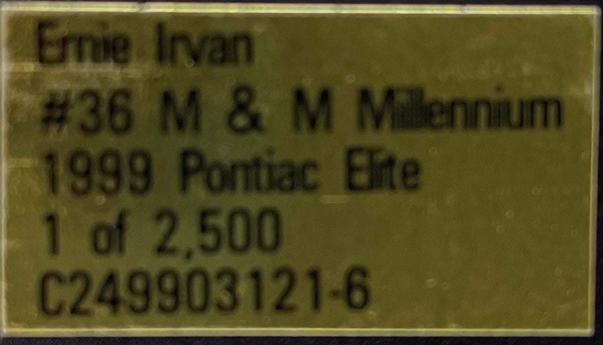 Ernie Irvan #36 M&M Millennium 1999 Pontiac ELITE 1:24 1 of 2500 DIN 607