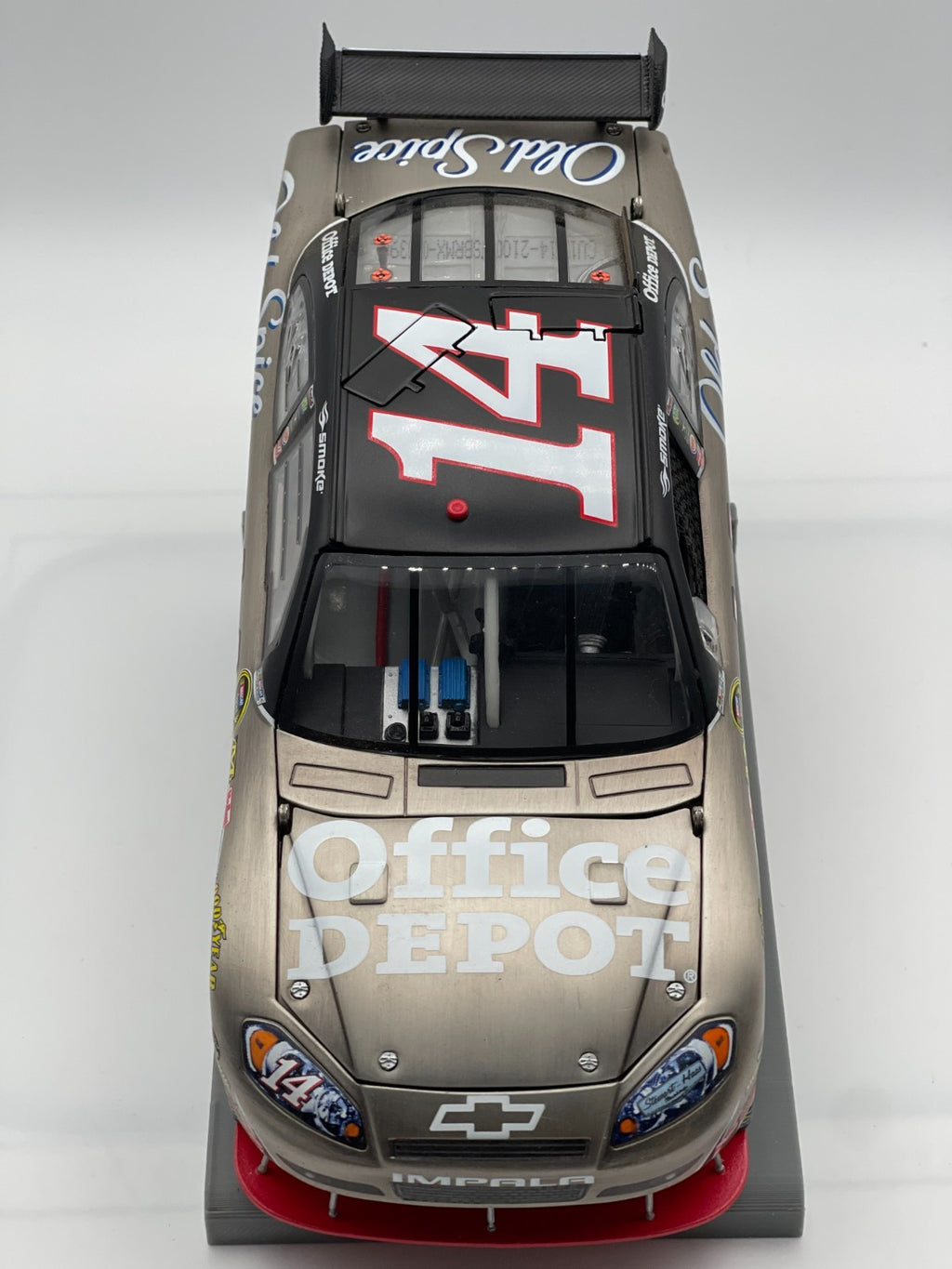 Tony Stewart #14 Office Depot 2010 Impala Brushed Metal 1:24 1/412 NASCAR