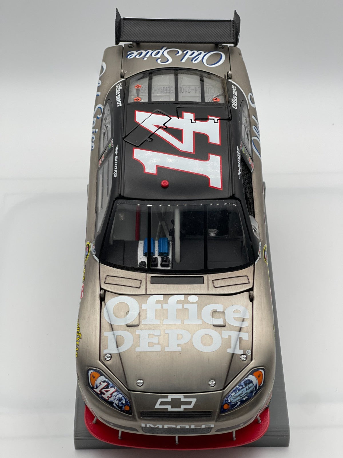 Tony Stewart #14 Office Depot 2010 Impala Brushed Metal 1:24 1/412 NASCAR