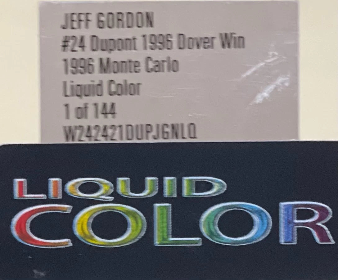 Jeff Gordon #24 DuPont 1996 Dover Win Liquid Color 1:24 NASCAR 1/144 DIN 114 - original photograph 10