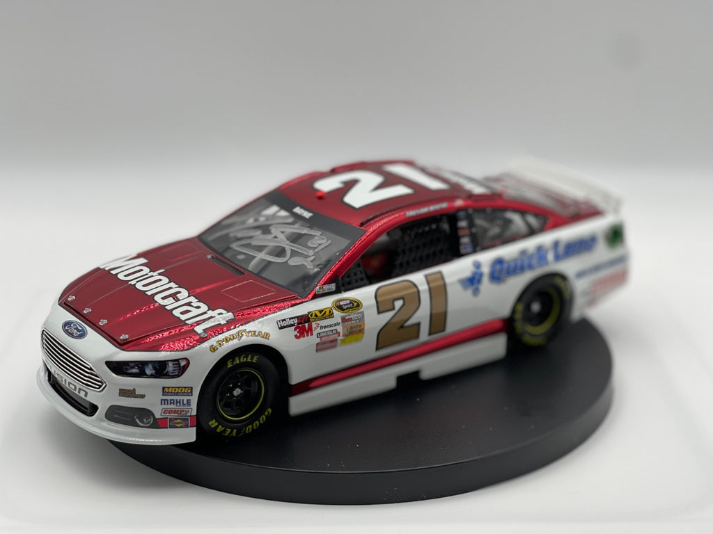 Trevor Bayne #21 Motorcraft Quick Lane 2013 Fusion Auto Color Chrome 1/48 DIN 3