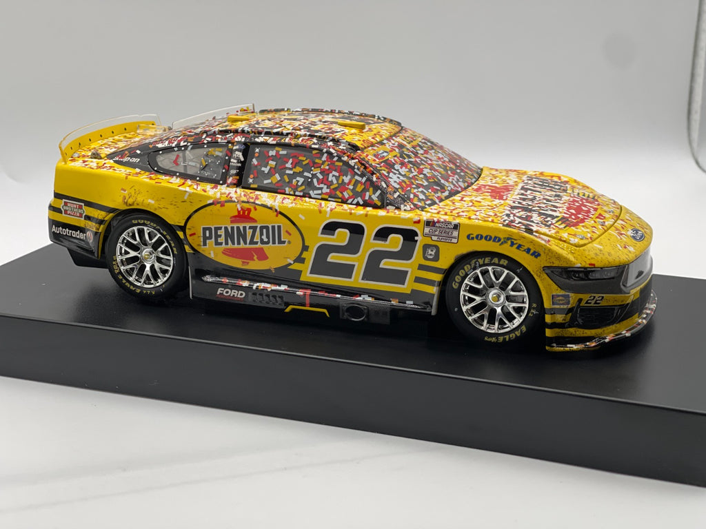 Joey Logano #22 Pennzoil Vegas Win 2024 Mustang ELITE 1:24 1/167 DIN 93