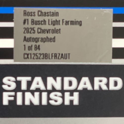 Ross Chastain #1 Busch Light Farming 2025 Chevrolet Autographed 1:24 1/84 - original photograph 7