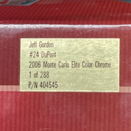 Jeff Gordon #24 DuPont 2006 Monte Carlo ELITE Color Chrome 1/288 DIN 244 - original photograph 10