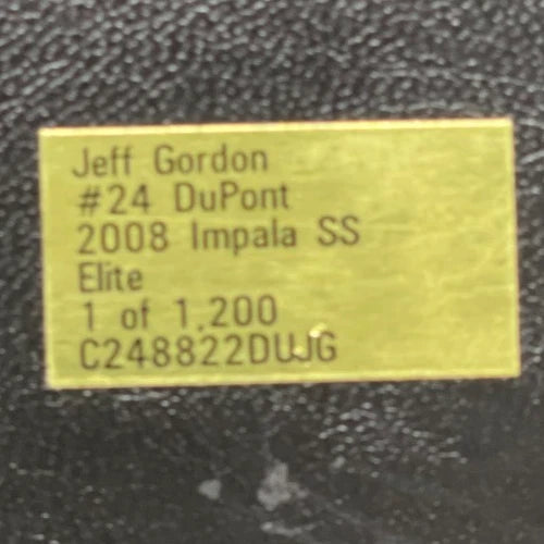 Jeff Gordon #24 DuPont 2008 Impala SS ELITE 1:24 1/1200 DIN 204 - original photograph 11
