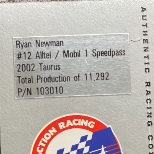 Ryan Newman #12 Alltel / Mobil 1 Speedpass 2002 Ford Taurus Rookie 1:24 - original photograph 8