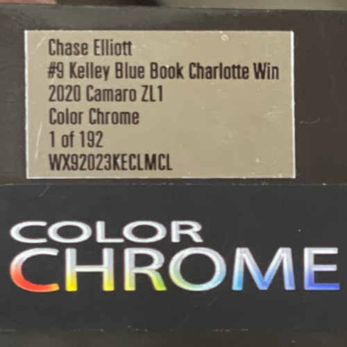 Chase Elliott #9 KBB Charlotte Roval Win 2020 Camaro ELITE Color Chrome 1/192 - original photograph 7