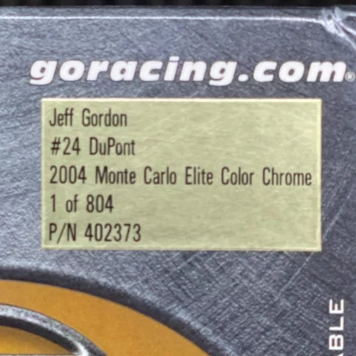 Jeff Gordon #24 DuPont 2004 Monte Carlo ELITE Color Chrome 1/804 DIN 36 - original photograph 10