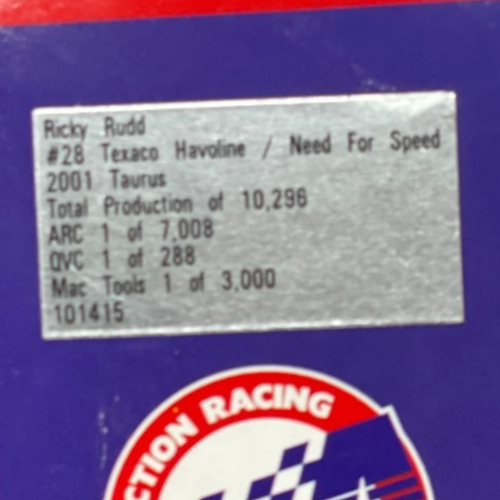 Ricky Rudd #28 Texaco Havoline Need for Speed 2001 Taurus 1:24 1/7008 - original photograph 7