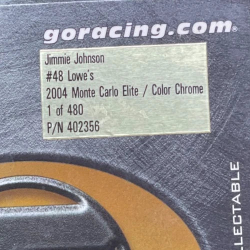 Jimmie Johnson #48 Lowe's 2004 Monte Carlo ELITE Color Chrome 1/480 DIN 327 - original photograph 10