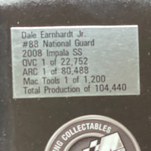 Dale Earnhardt Jr. #88 National Guard 2008 Impala SS COT 1:24 - Loose RF Tire - original photograph 8