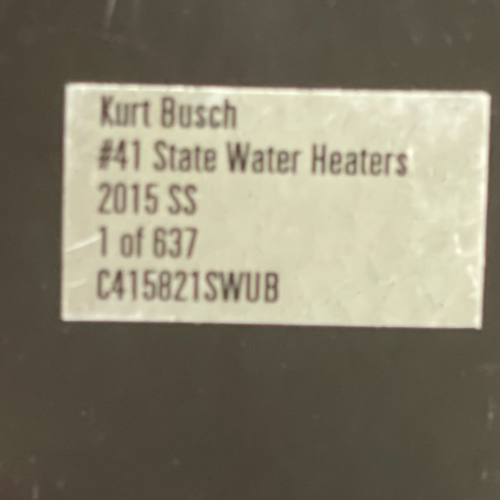Kurt Busch #41 State Water Heaters 2015 Chevrolet SS 1:24 1/637 - original photograph 8