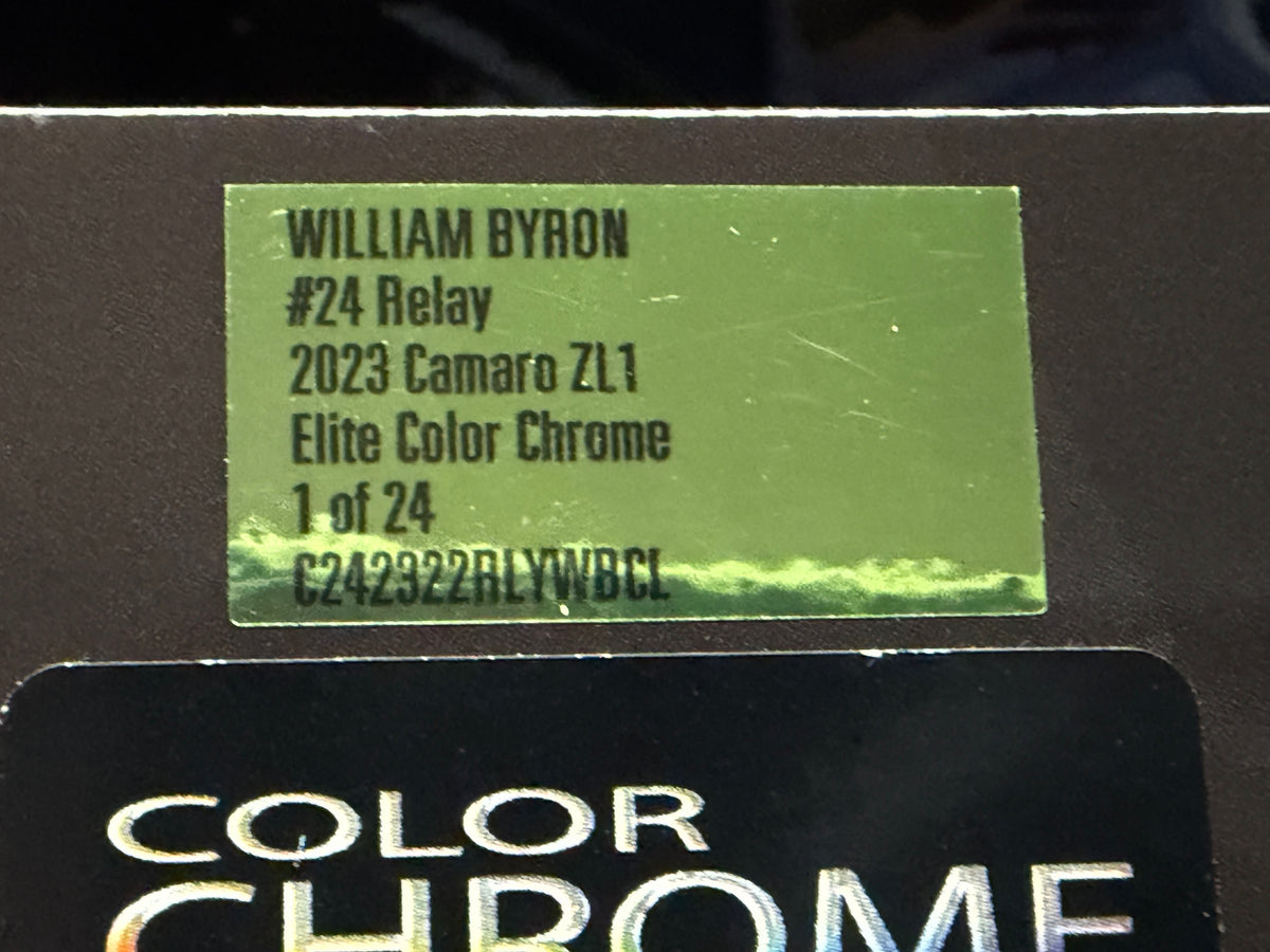 William Byron #24 Relay Payments 2023 Camaro ZL1 ELITE Color Chrome 1:24 1 of 24 DIN 16 - photo 3