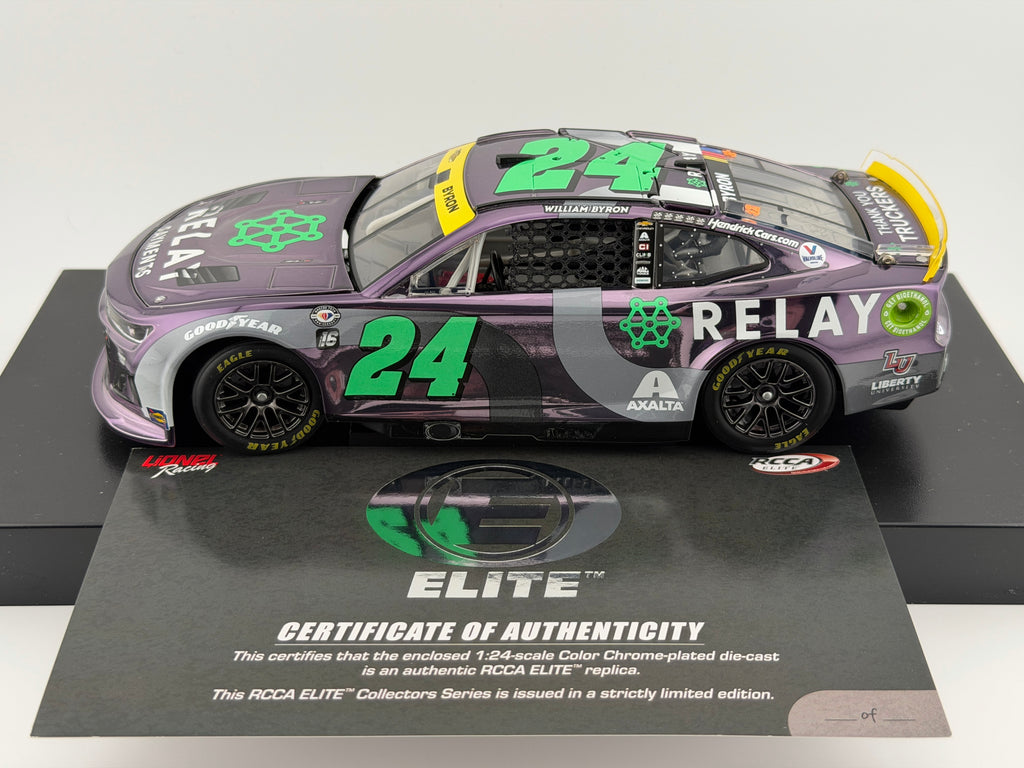 William Byron #24 Relay Payments 2023 Camaro ZL1 ELITE Color Chrome 1:24 1 of 24 DIN 16 - photo 4